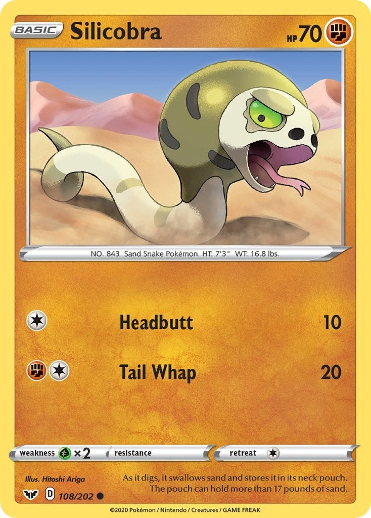 Image for Silicobra (108) (108/202) (SWSH01) - Pokemon