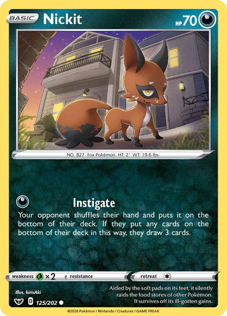 Image for Nickit (125/202) (SWSH01) - Pokemon