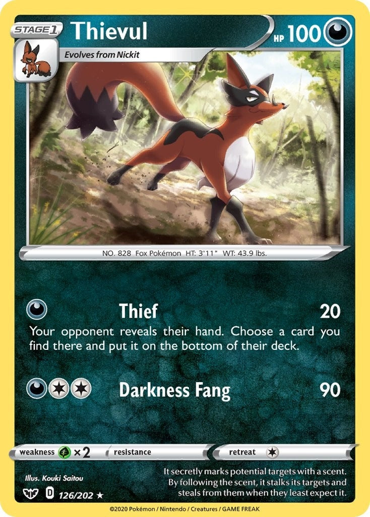Image for Thievul (126/202) (SWSH01) - Pokemon