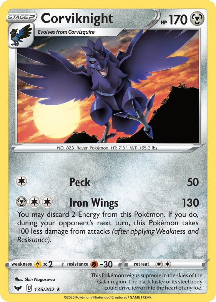 Image for Corviknight (135/202) (SWSH01) - Pokemon