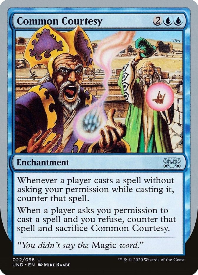 Image for Common Courtesy (22) (Unsanctioned) - Magic: The Gathering