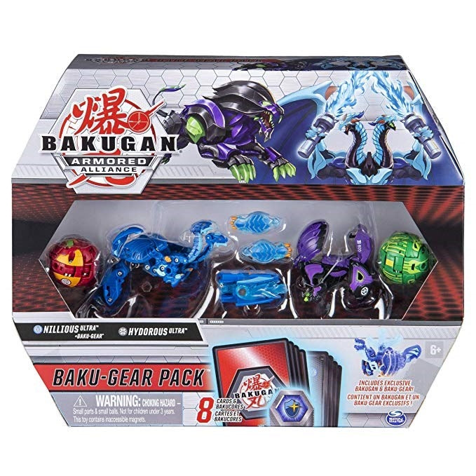 Image for Bakugan Baku-Gear 4-Pack - Nillious Ultra and Hydorous Ultra with Baku-Gear - Bakugan TCG