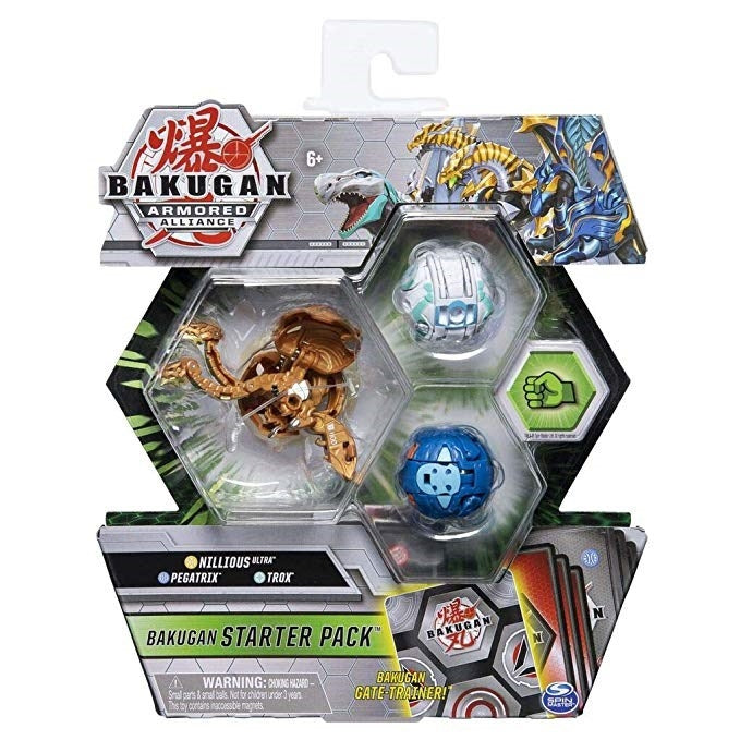Image for Bakugan Ultra Armored Alliance Starter Set with Transforming Creatures - Aurelus Nillious - Bakugan TCG