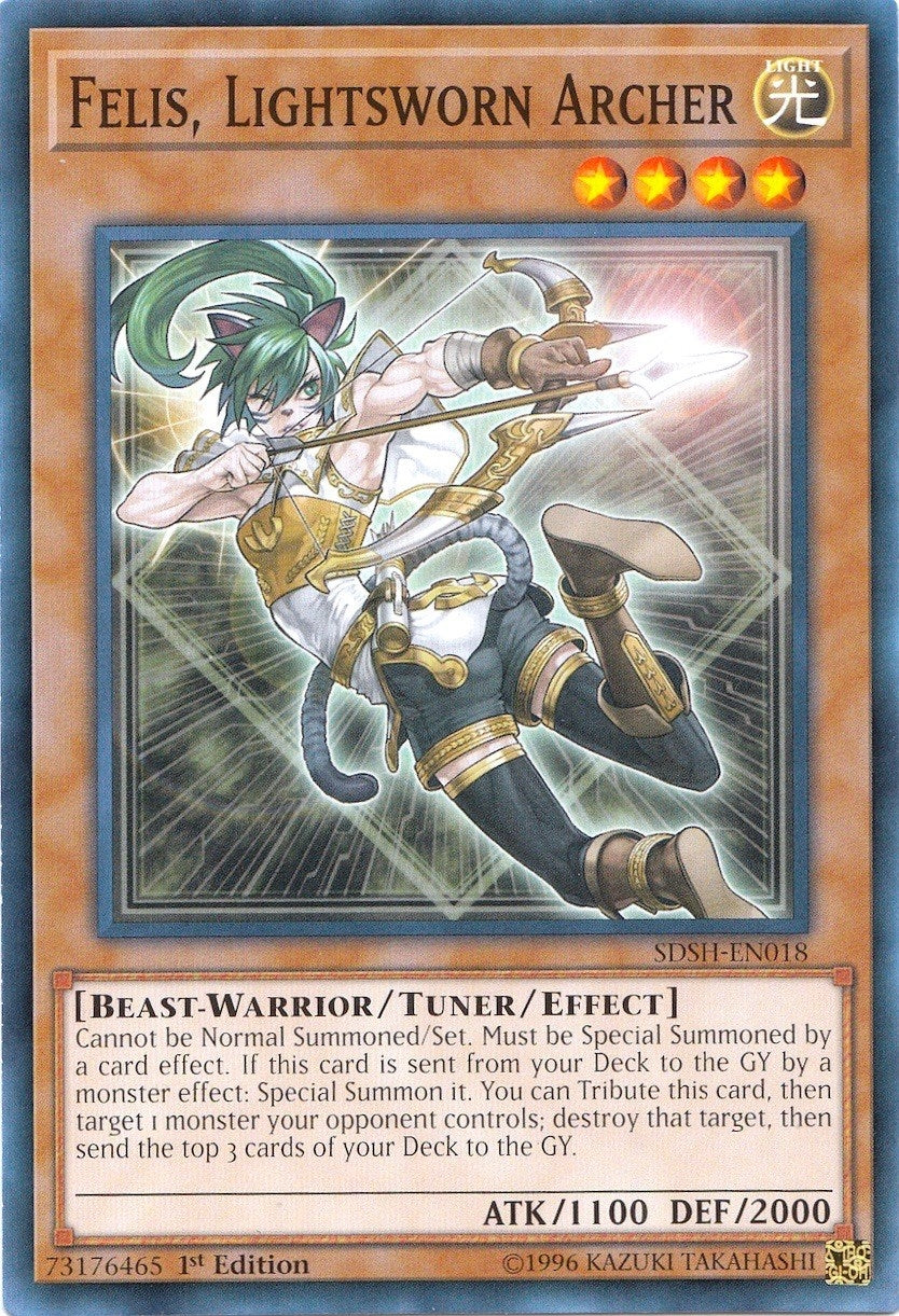 Image for Felis, Lightsworn Archer (SDSH-EN018) (SDSH) - YuGiOh