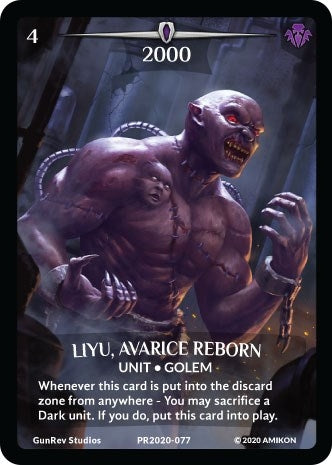 Image for Liyu, Avarice Reborn (PR2020-077) (Argent Saga Promos) - Argent Saga TCG