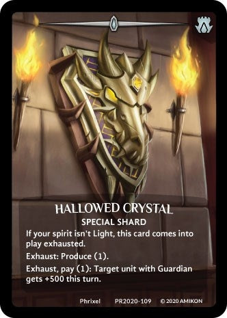 Image for Hallowed Crystal (Full Art) (PR2020-109) (Argent Saga Promos) - Argent Saga TCG