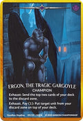 Image for Ergon, the Tragic Gargoyle (Regular Art Gold Metal Prize Card) (9/25 3GEN) (Argent Saga Promos) - Argent Saga TCG
