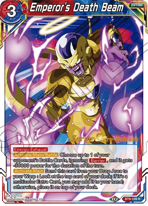 Image for Emperor's Death Beam (BT9-109) (Universal Onslaught Pre-Release Cards) - Dragon Ball Super: Masters