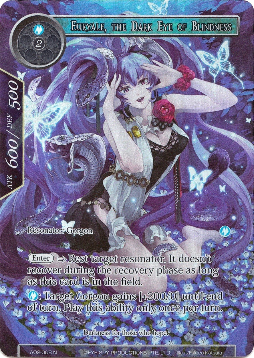 Image for Euryale, the Dark Eye of Blindness (Full Art) (AO2-008) (Alice Origin II) - Force of Will