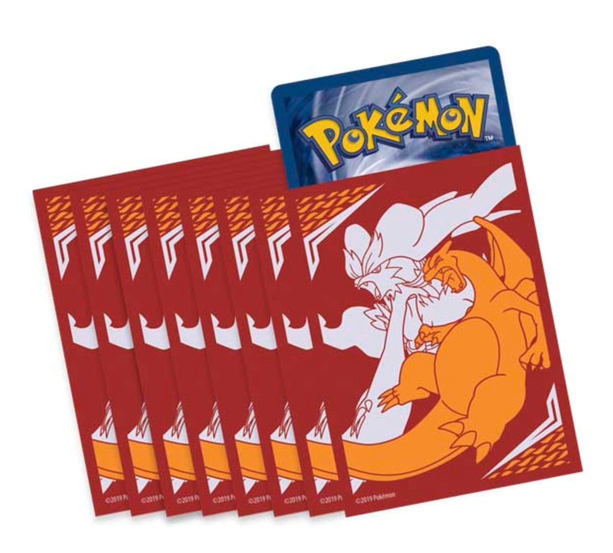 Image for Pokemon TCG: Unbroken Bonds Elite Trainer Box Card Sleeves - Reshiram & Charizard (65 Pack) - Card Sleeves