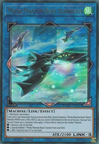 Image for Mecha Phantom Beast Auroradon (DUOV-EN017) (DUOV) - YuGiOh