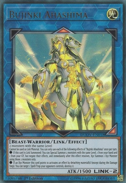 Image for Bujinki Ahashima (DUOV-EN018) (DUOV) - YuGiOh