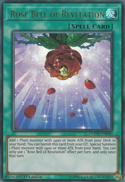 Image for Rose Bell of Revelation (DUOV-EN040) (DUOV) - YuGiOh