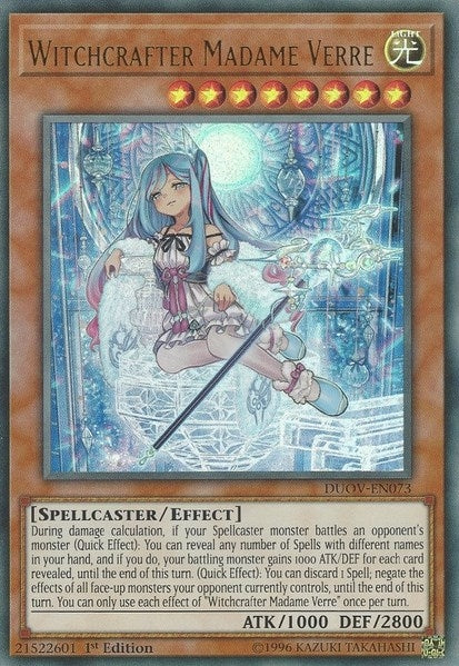Image for Witchcrafter Madame Verre (DUOV-EN073) (DUOV) - YuGiOh