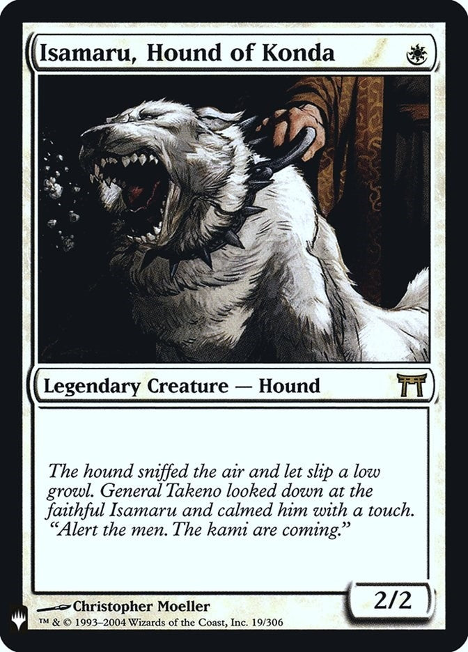 Image for Isamaru, Hound of Konda (19) (The List Reprints) - Magic: The Gathering