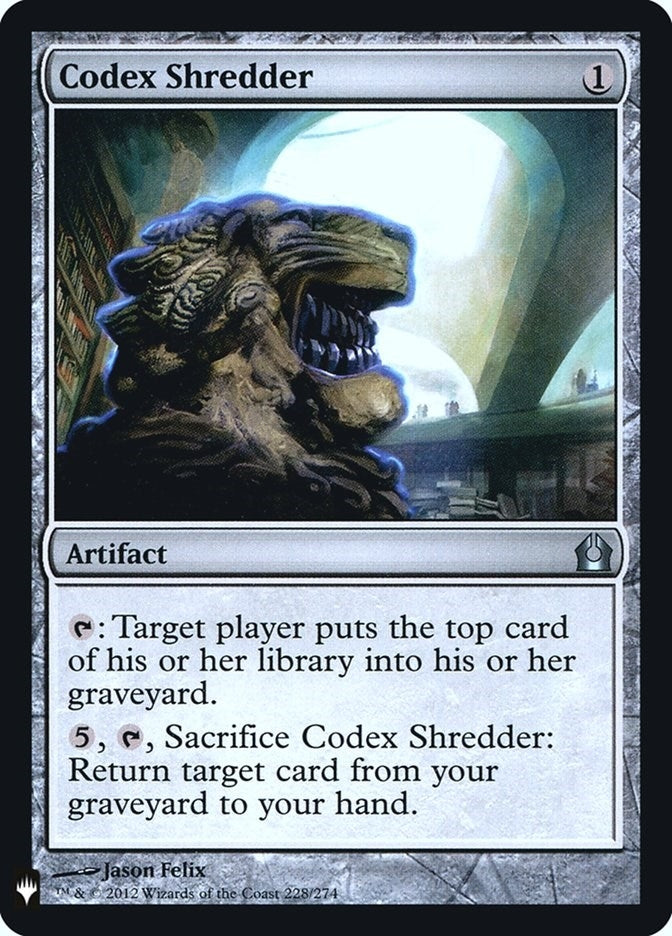 Image for Codex Shredder (228) (The List Reprints) - Magic: The Gathering