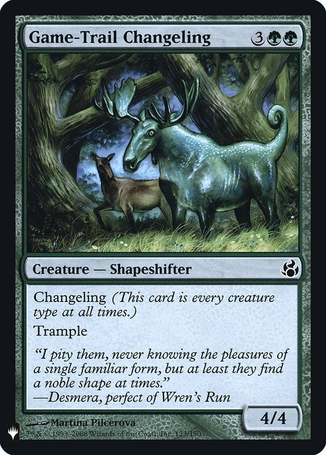 Image for Game-Trail Changeling (123) (The List Reprints) - Magic: The Gathering