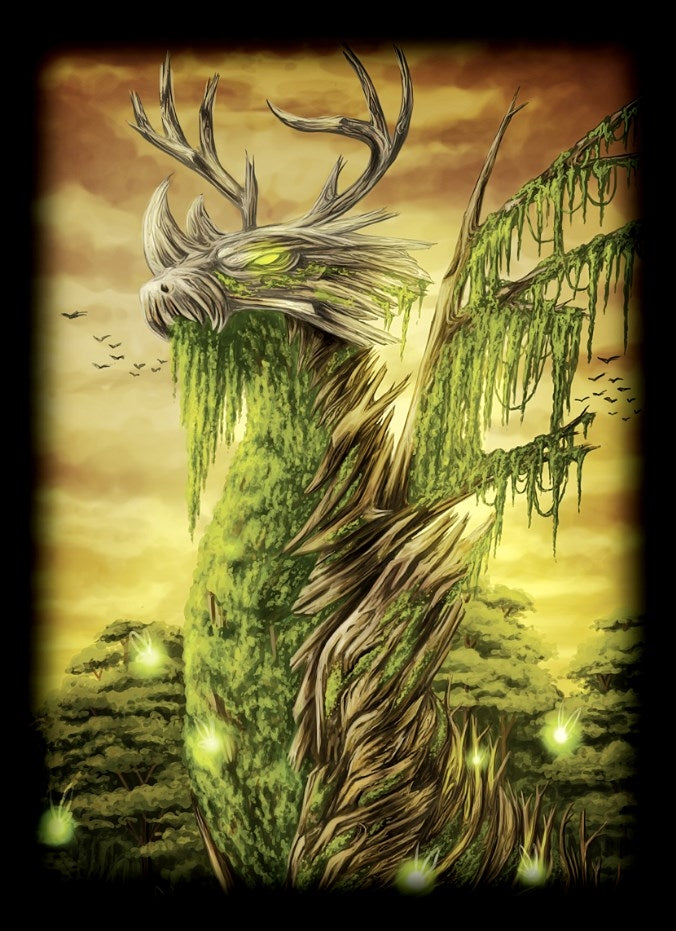Image for Double Matte Sleeve - Dragon of the Wilds (50-Pack) - Card Sleeves