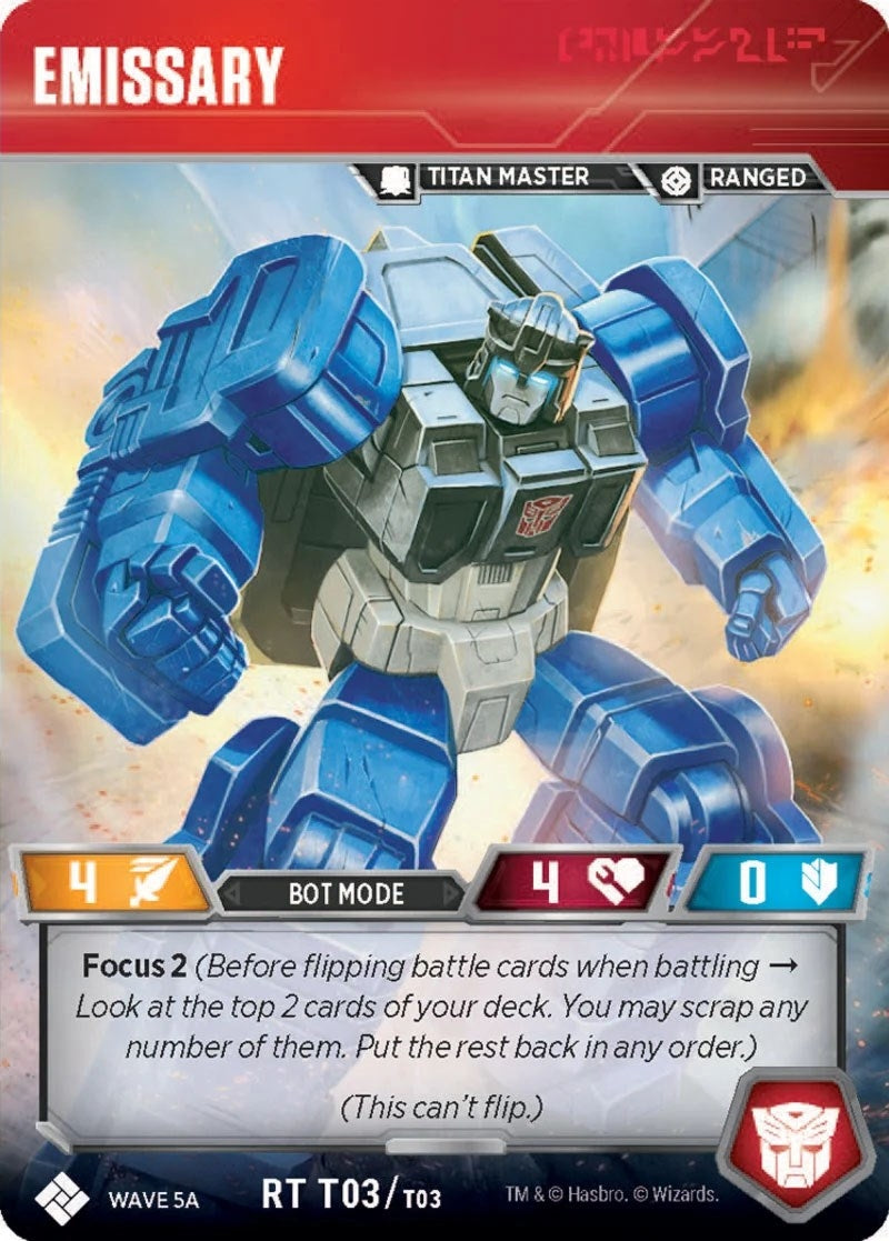 Image for Emissary (Fortress Maximus Titan Pack) (T03) (Titan Masters Attack) - Transformers TCG