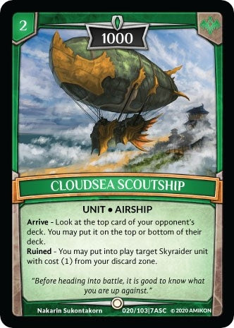 Image for Cloudsea Scoutship (ASC-020) (Ascension) - Argent Saga TCG