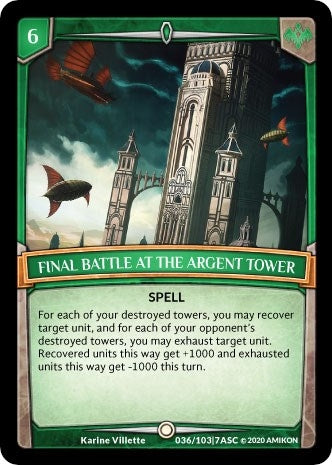 Final Battle at the Argent Tower (ASC-036) (Ascension)