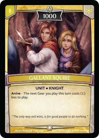 Image for Gallant Squire (ASC-037) (Ascension) - Argent Saga TCG