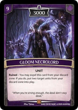 Image for Gloom Necrolord (ASC-040) (Ascension) - Argent Saga TCG
