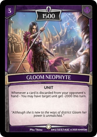 Image for Gloom Neophyte (ASC-041) (Ascension) - Argent Saga TCG