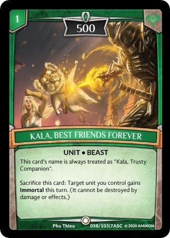 Image for Kala, Best Friends Forever (ASC-058) (Ascension) - Argent Saga TCG