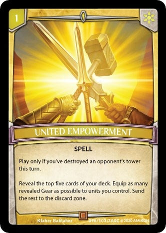 Image for United Empowerment (ASC-096) (Ascension) - Argent Saga TCG