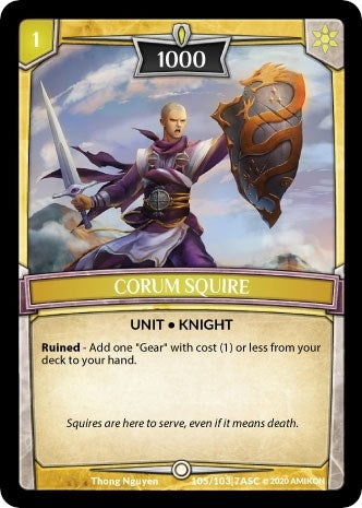 Image for Corum Squire (ASC-105) (Ascension) - Argent Saga TCG