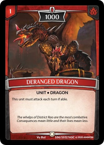 Image for Deranged Dragon (ASC-106) (Ascension) - Argent Saga TCG