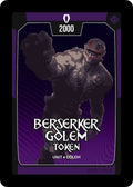 Image for Berserker Golem Token (Ascension) - Argent Saga TCG