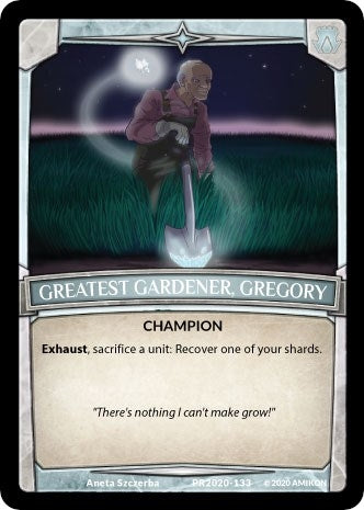 Image for Greatest Gardener, Gregory (PR2020-133) (Argent Saga Promos) - Argent Saga TCG