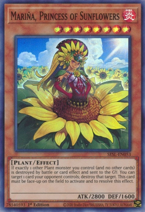 Image for Mariña, Princess of Sunflowers (SESL-EN053) (SESL) - YuGiOh