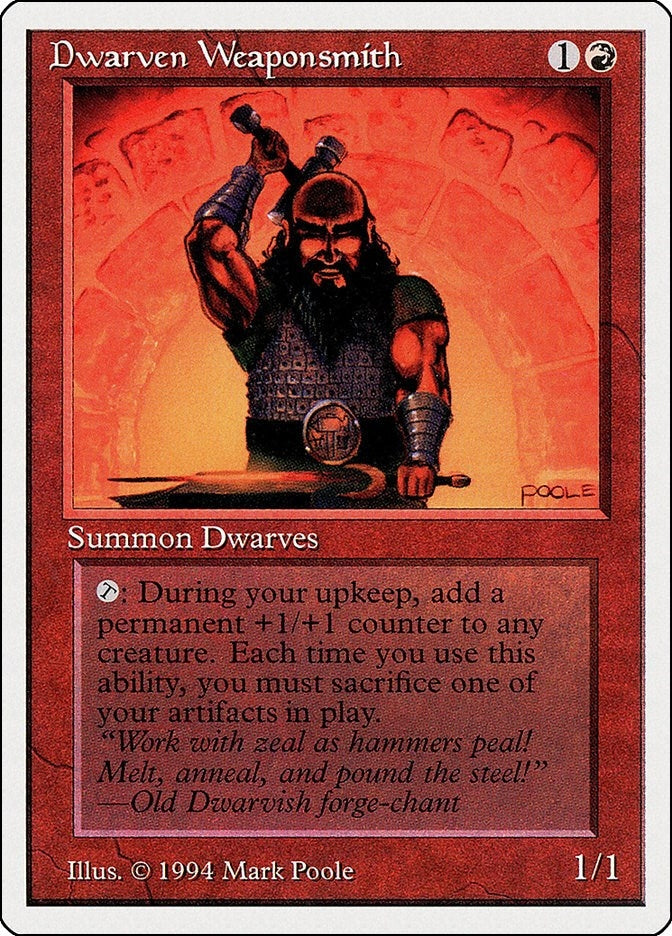 Image for Dwarven Weaponsmith (145) (Summer Magic) - Magic: The Gathering