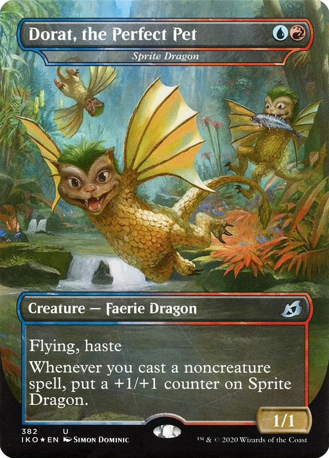 Image for Dorat, the Perfect Pet - Sprite Dragon (382) (Ikoria: Lair of Behemoths) - Magic: The Gathering
