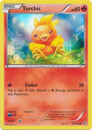 Image for Torchic - 25/160 (Sheen Holo) (025/160) (MCAP) - Pokemon
