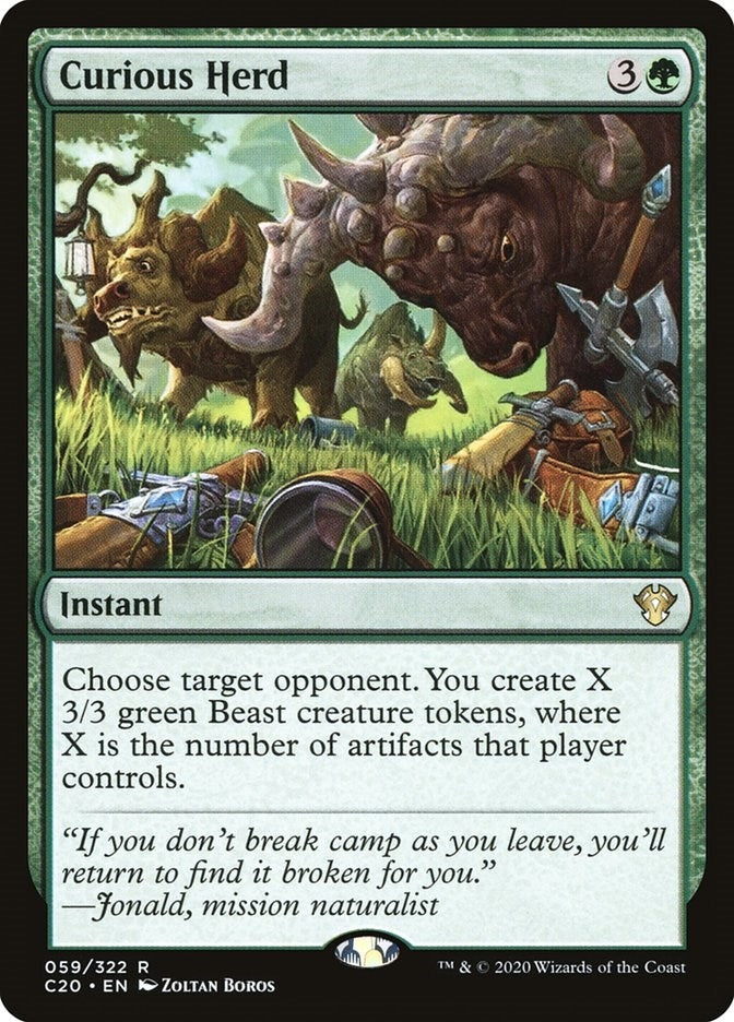 Image for Curious Herd (59) (Commander 2020) - Magic: The Gathering
