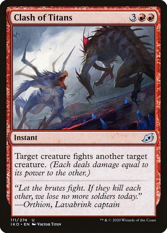 Image for Clash of Titans (111) (Ikoria: Lair of Behemoths) - Magic: The Gathering