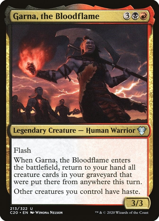 Image for Garna, the Bloodflame (213) (Commander 2020) - Magic: The Gathering