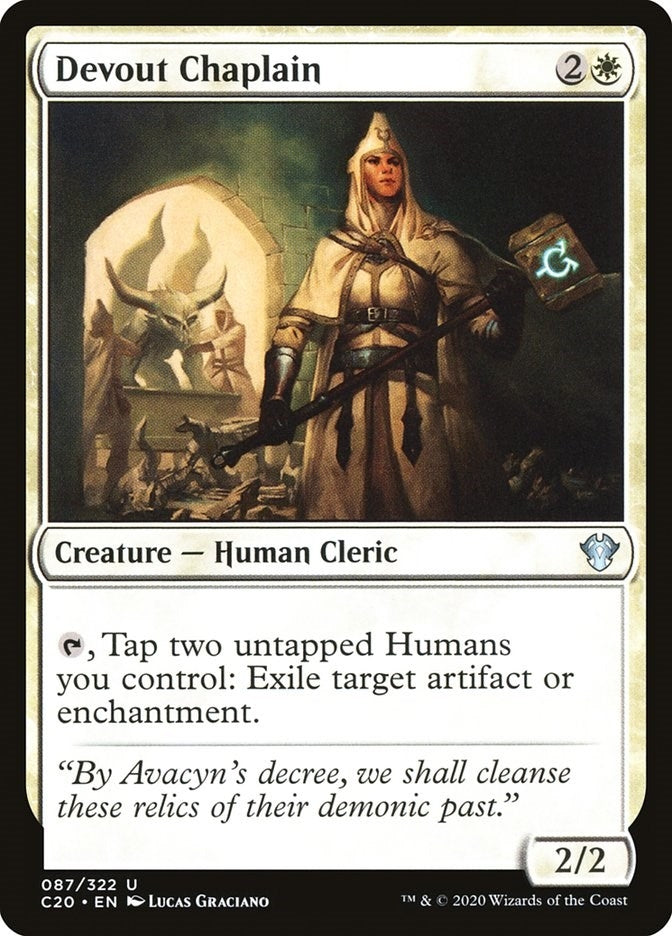 Image for Devout Chaplain (87) (Commander 2020) - Magic: The Gathering