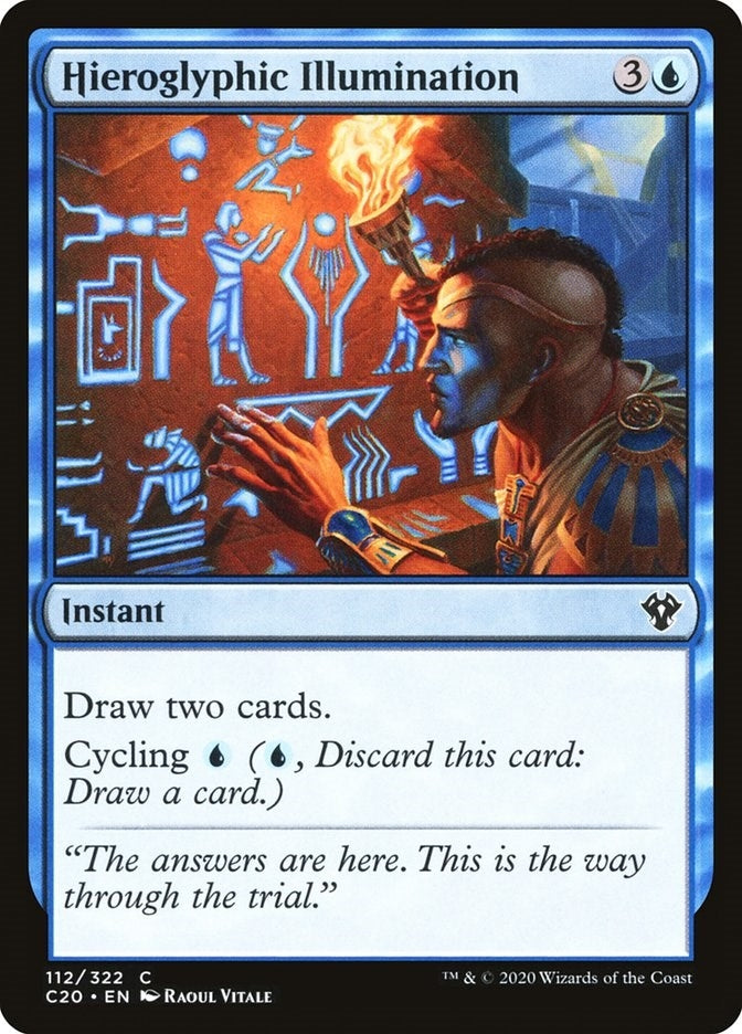 Image for Hieroglyphic Illumination (112) (Commander 2020) - Magic: The Gathering
