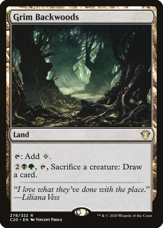 Image for Grim Backwoods (278) (Commander 2020) - Magic: The Gathering