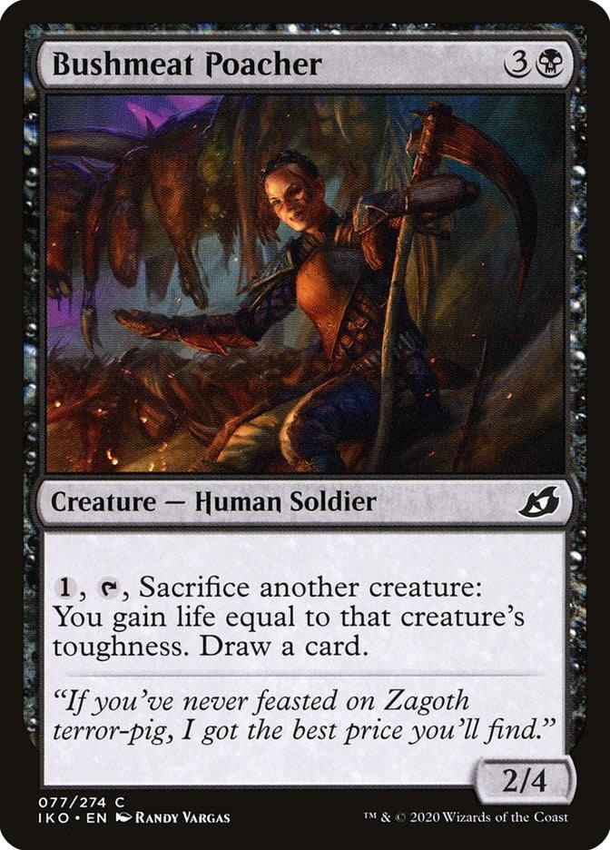 Image for Bushmeat Poacher (77) (Ikoria: Lair of Behemoths) - Magic: The Gathering