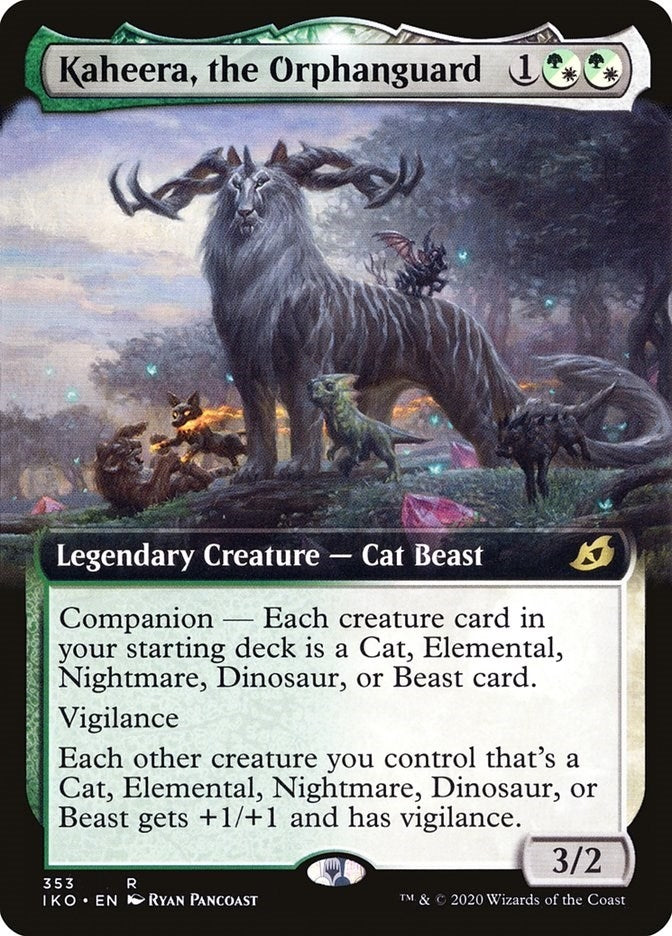 Image for Kaheera, the Orphanguard (Extended Art) (353) (Ikoria: Lair of Behemoths) - Magic: The Gathering