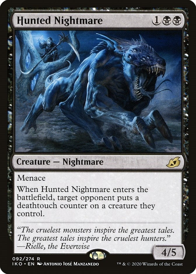 Image for Hunted Nightmare (92) (Ikoria: Lair of Behemoths) - Magic: The Gathering