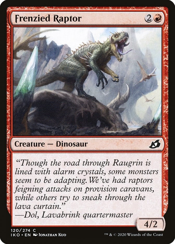 Image for Frenzied Raptor (120) (Ikoria: Lair of Behemoths) - Magic: The Gathering