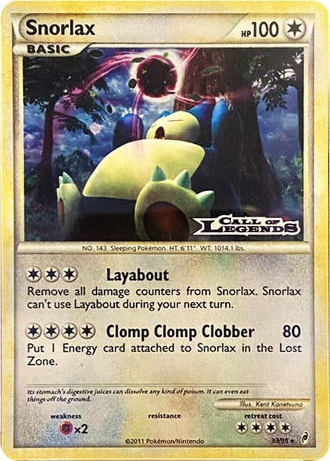 Image for Snorlax - 33/95 (Prerelease) (33/95) (PR) - Pokemon