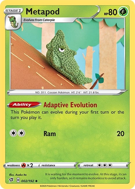 Image for Metapod (002/192) (SWSH02) - Pokemon